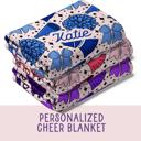  Personalized Cheerleader Blanket