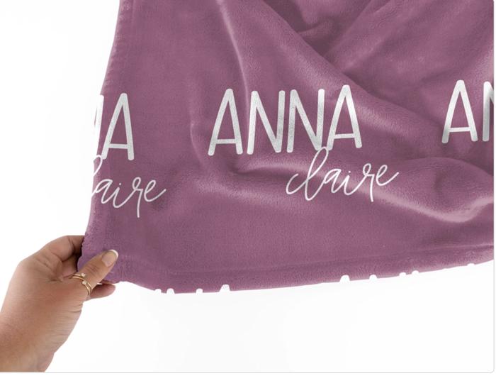 Personalized Name Blanket - Font Duo