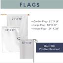 SIZE:  18x27 Large 1-sided Personalized Birthday Garden Flag - One Lucky Duck