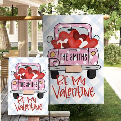 Personalized Garden Flag - Be My Valentine