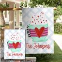  Personalized Garden Flag - Valentine Latte