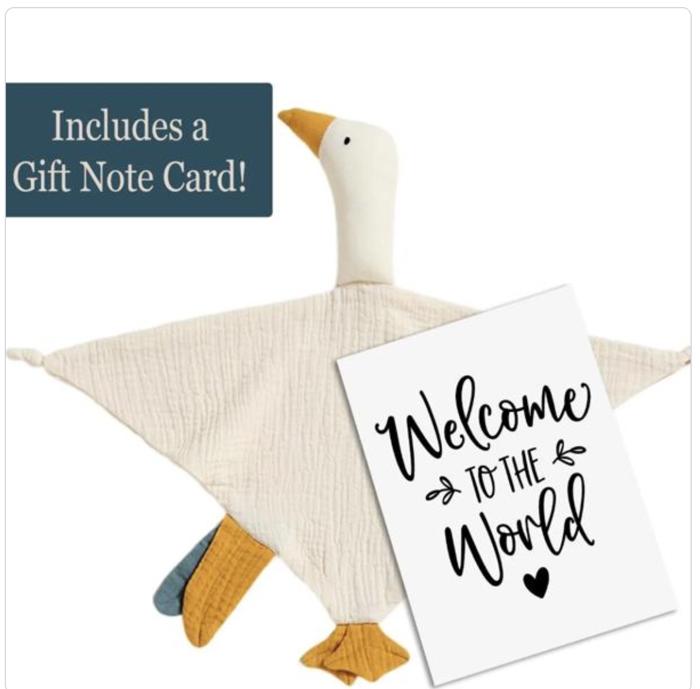 Goose Muslin Lovey-  Set of Two Bundle