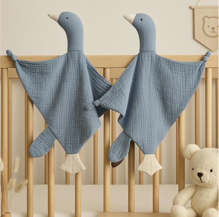 Goose Muslin Lovey-  Set of Two Bundle