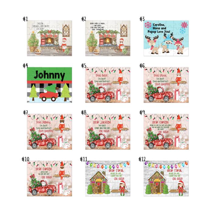 Personalized Christmas Elf Puzzle