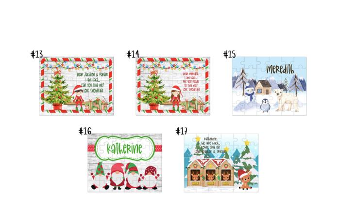 Personalized Christmas Elf Puzzle