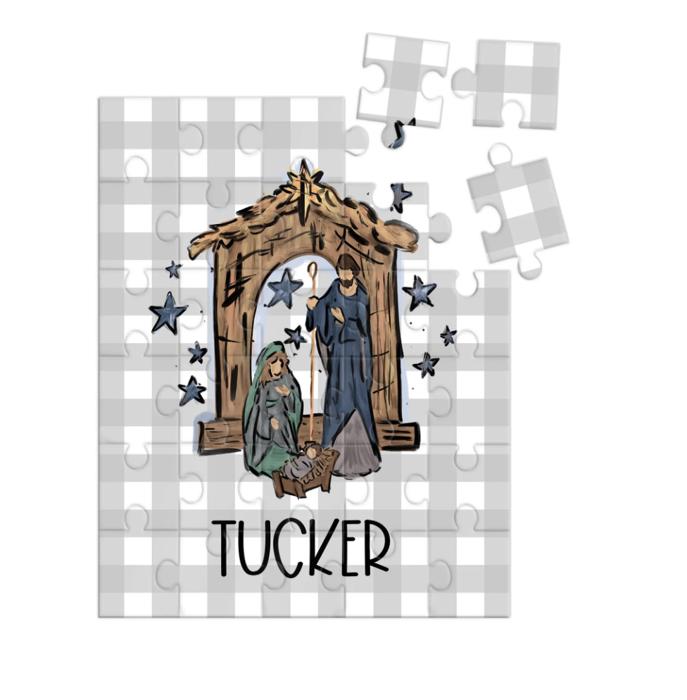 Personalized Christmas Puzzle for Toddlers Gift