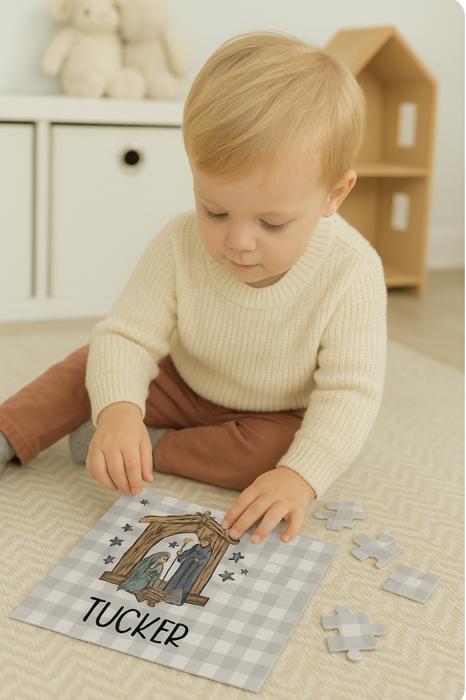 Personalized Christmas Puzzle for Toddlers Gift