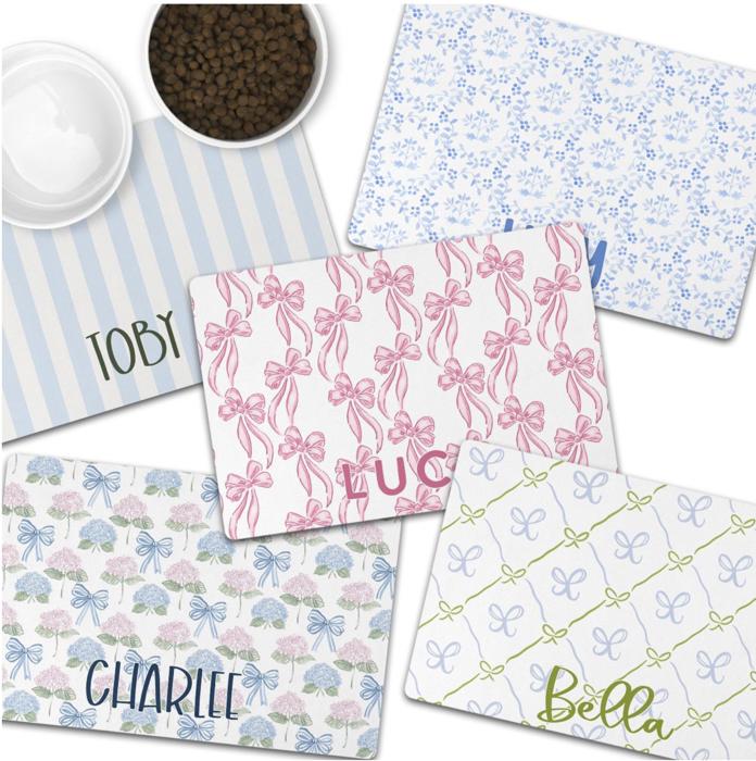 Personalized Chinoiserie Pet Mat - Many Sizes