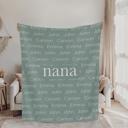  Personalized Family Name Blanket  -