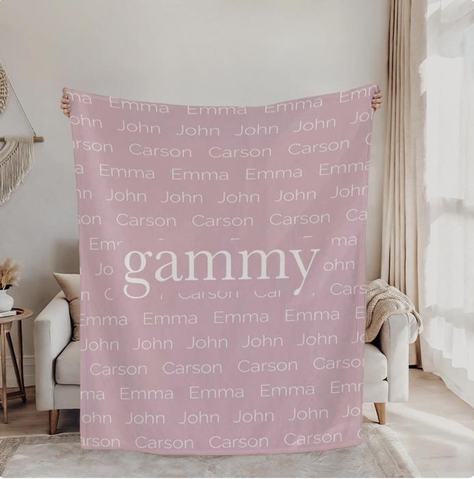 Personalized Family Name Blanket  -
