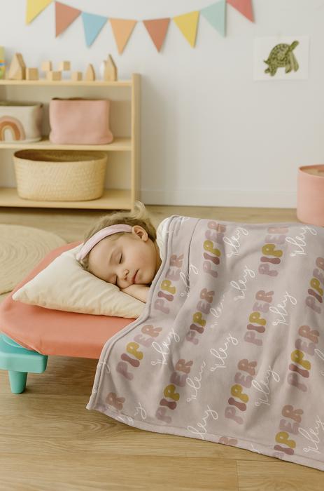 Personalized Boho Name Blanket