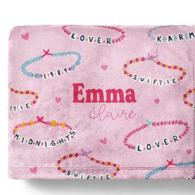 Personalized Girls Blanket, Pop-Star Inspired Blanket, Christmas Gift To Niece, Personalized Girl Blanket Concert Fan Throw