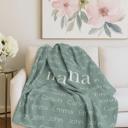  Personalized Family Name Blanket  -