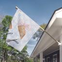 24" x 36" Double Sided House Flag  Gingerbread House - Custom Flag