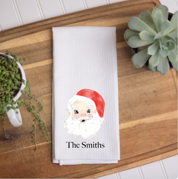 Personalized Christmas Waffle Towel