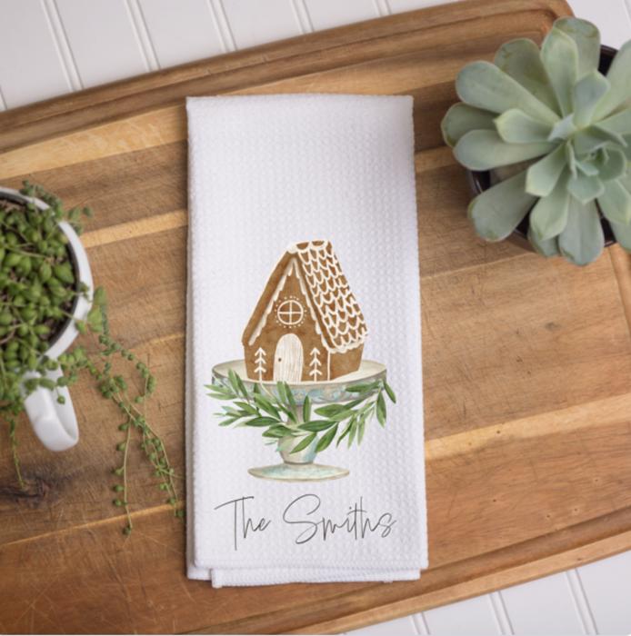 Personalized Christmas Waffle Towel