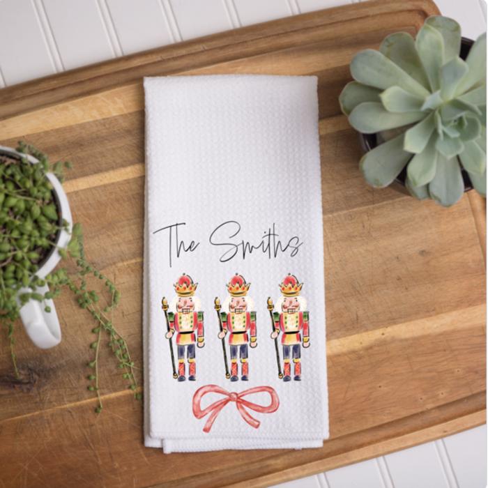 Personalized Christmas Waffle Towel