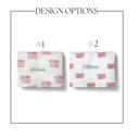 30x40 Minky Blanket Design 1 Patriotic Personalized Red, White, Blue Blanket 
