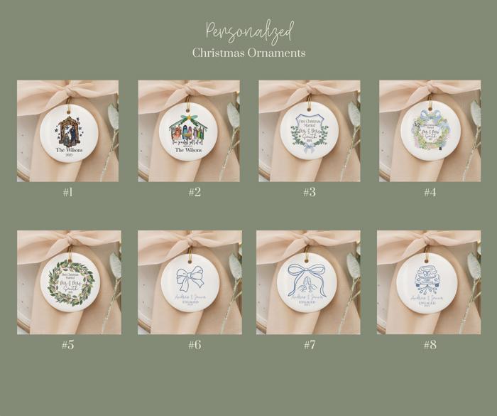 Personalized Ceramic Ornaments