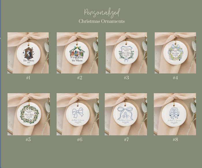 Personalized Ceramic Ornaments