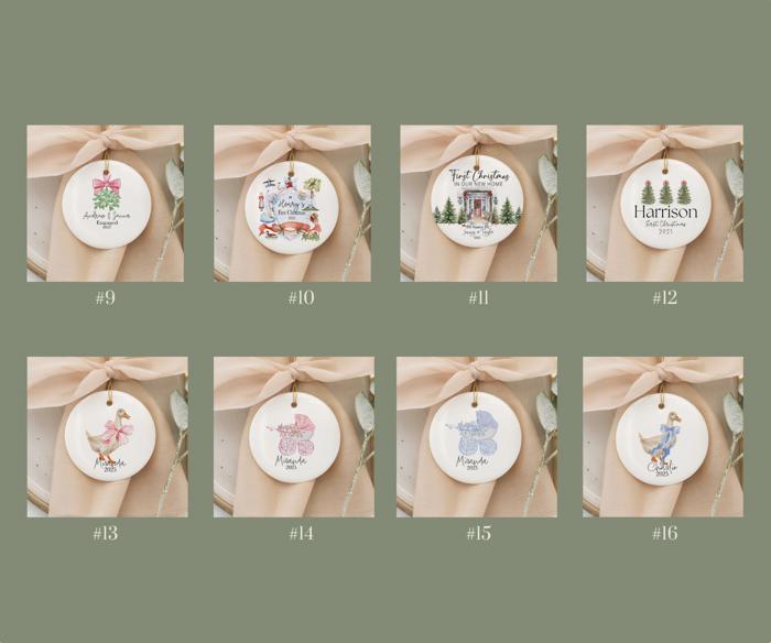 Personalized Ceramic Ornaments