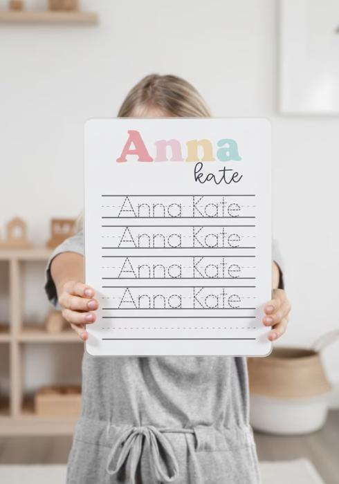 Personalized Name Tracing Board - Cursive or Print Handwriting