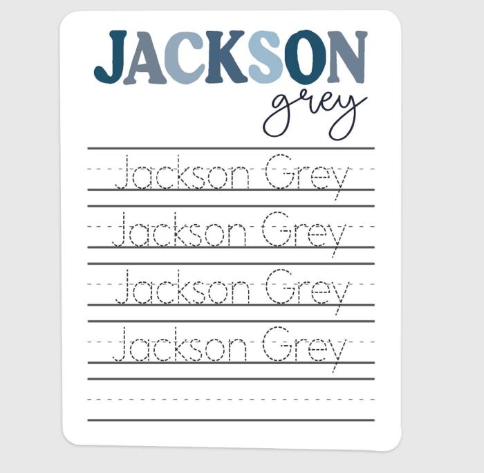 Personalized Name Tracing Board - Cursive or Print Handwriting