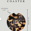  🐆 Personalized Animal Print Sandstone Car Coasters – Set of 2