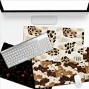  Monogrammed Animal Print Desk Mats - 4 sizes