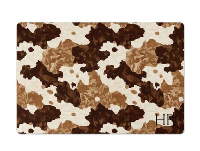 Monogrammed Animal Print Desk Mats - 4 sizes