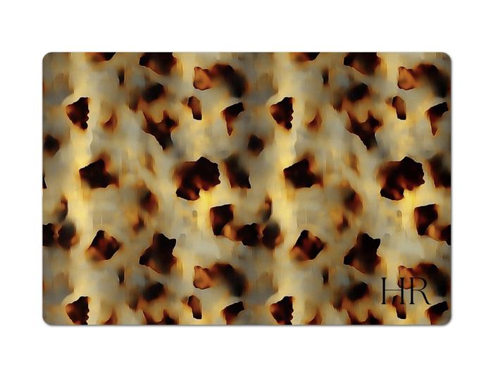 Monogrammed Animal Print Desk Mats - 4 sizes