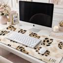  Monogrammed Animal Print Desk Mats - 4 sizes