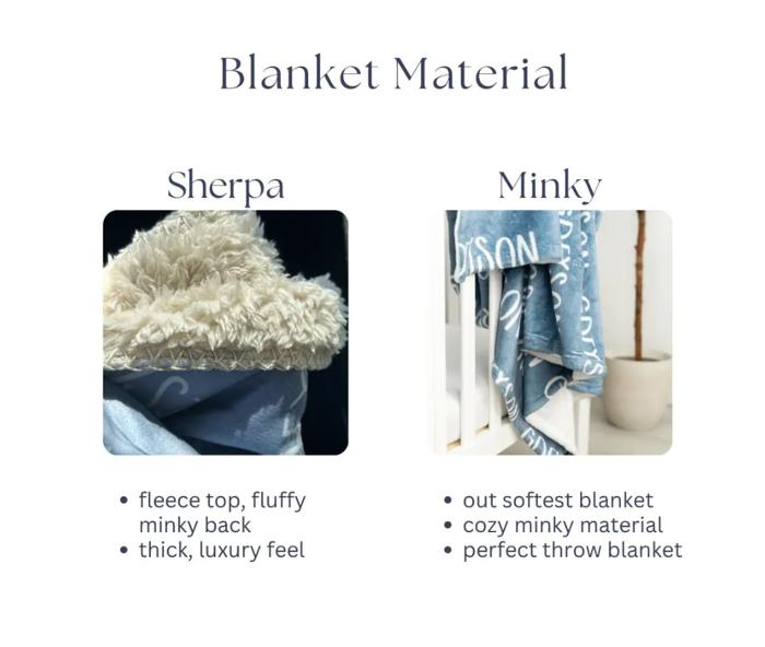 Personalized Valentine Blankets - Three Sizes