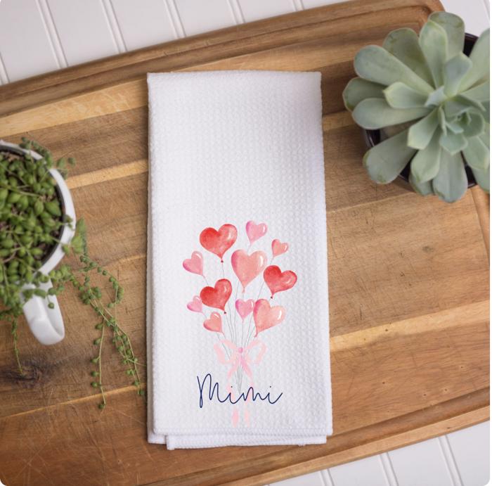 Personalized Valentine Towels