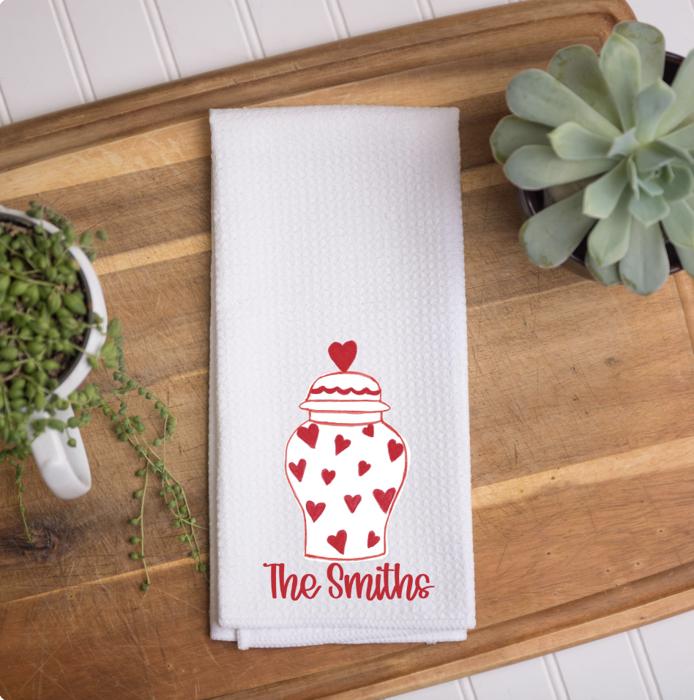 Personalized Valentine Towels