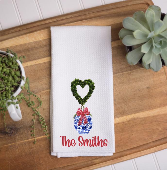 Personalized Valentine Towels