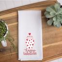 Waffe Towel  Valentine's Day Door Hanger - Heart Ginger Jar