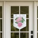  Spring Door Hanger - Pink Floral Vase