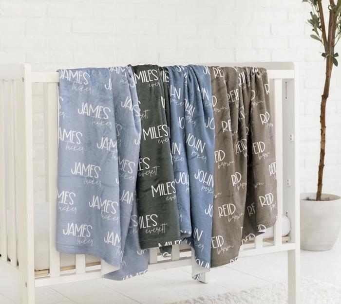 Custom Name Blanket Font Duo - 30 x 40