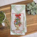  Christmas Waffle Towel - Gold Christmas Tree