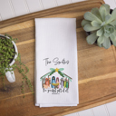 Personalized Christmas Kitchen Towel – Nativity Scene