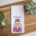  Personalized Christmas Kitchen Towel – Holiday Nutcracker
