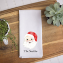 Personalized Christmas Kitchen Towel – Traditional Santa