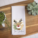  Personalized Christmas Kitchen Towel – Rudolph