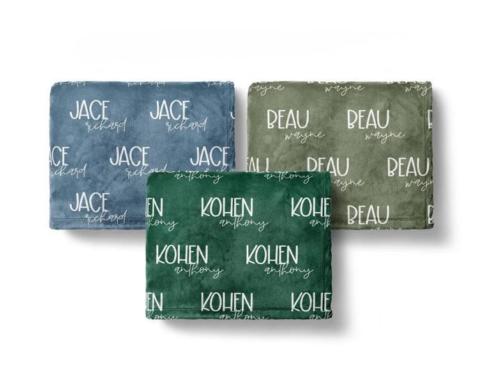 Personalized Name Blanket - Font Duo