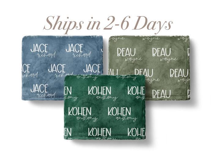 Personalized Name Blanket - Font Duo