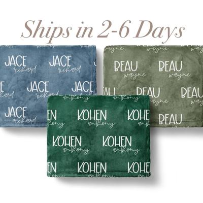 Personalized Name Blanket - Font Duo