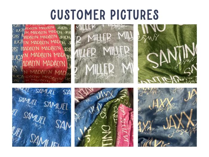Personalized Name Blanket - Font Duo