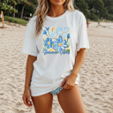  Summer Vibes Watercolor Floral T-Shirt