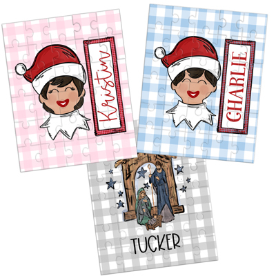 Personalized Christmas Puzzle for Toddlers Gift